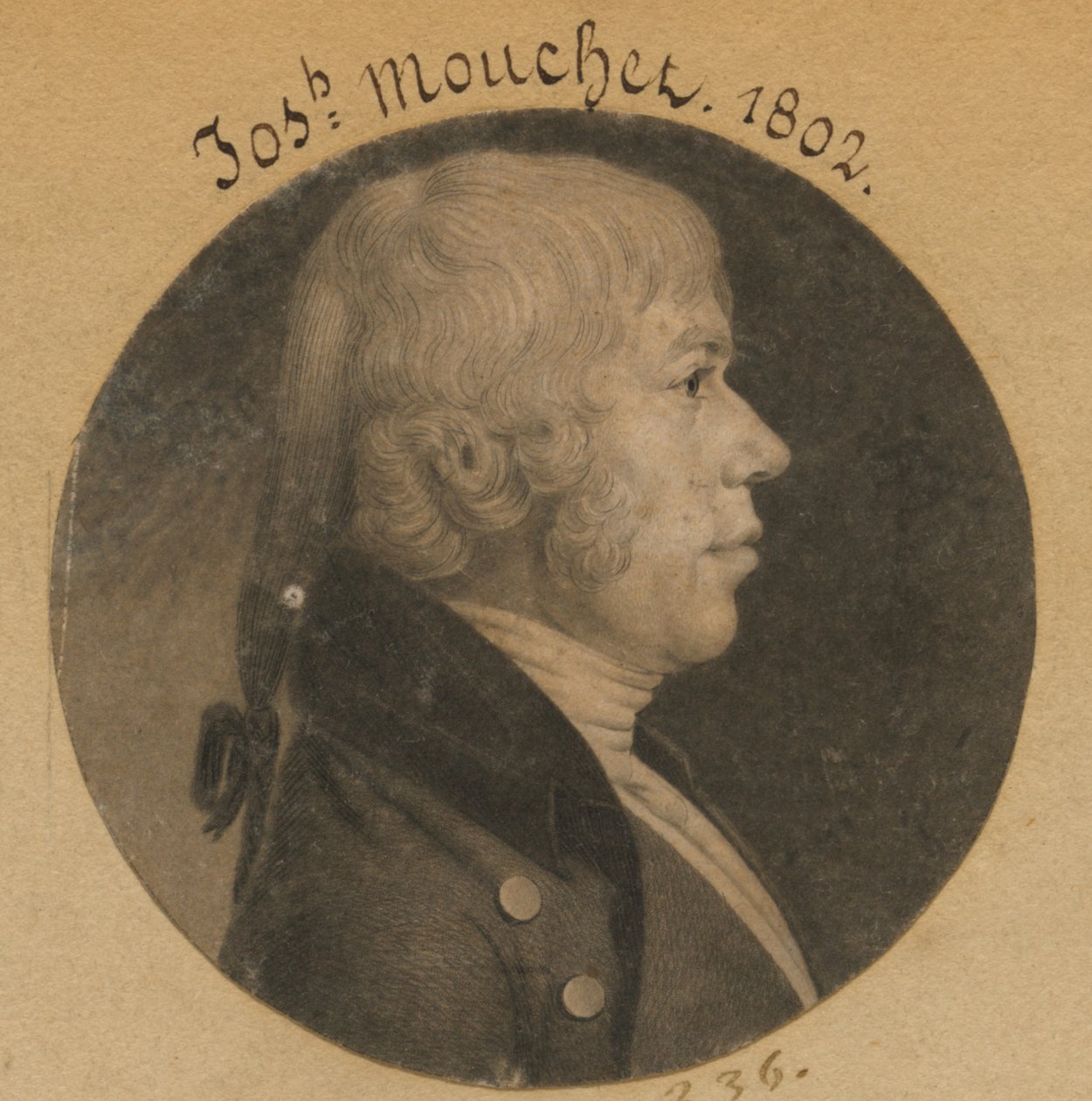 Joseph Mouchet autorstwa Charles Balthazar Julien Févret de Saint-Mémin