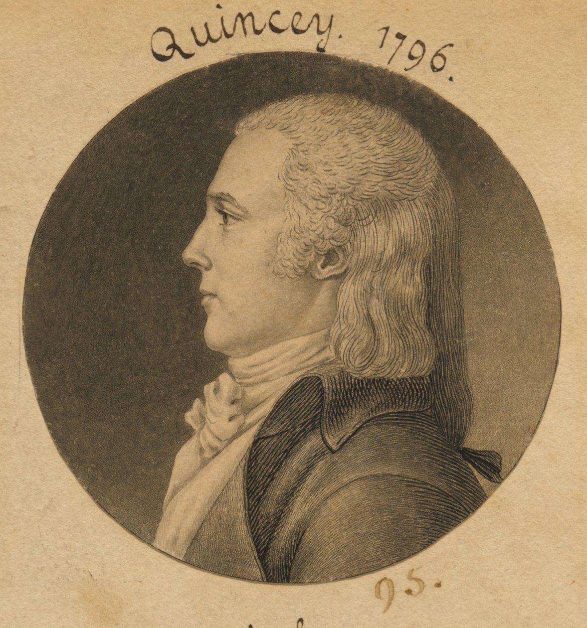 Josiah Quincy autorstwa Charles Balthazar Julien Févret de Saint-Mémin
