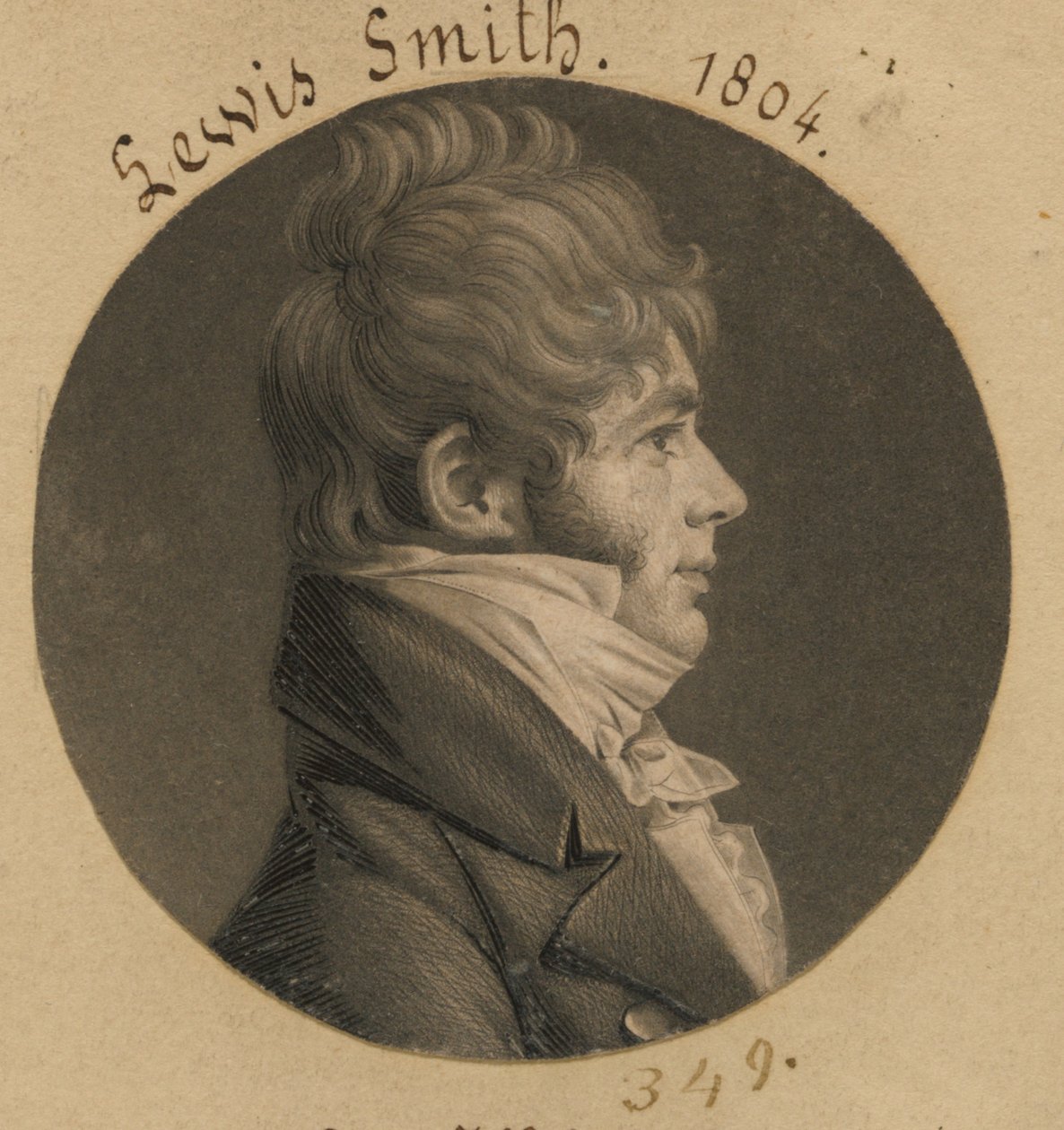 Louis Buchanan Smith autorstwa Charles Balthazar Julien Févret de Saint-Mémin