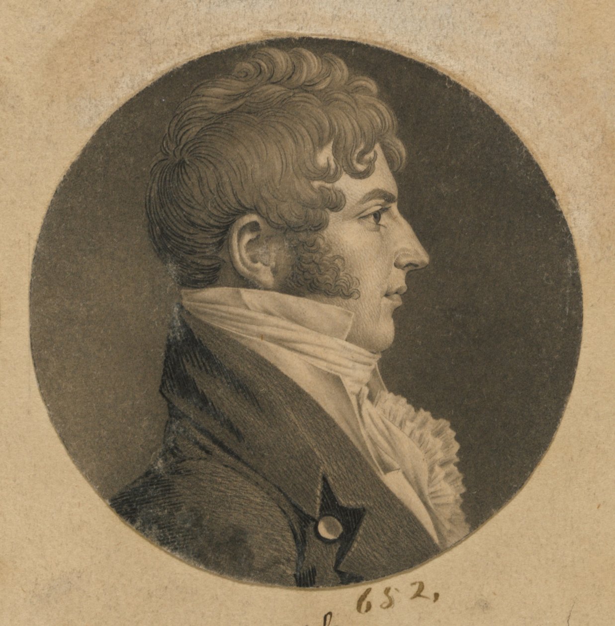 Nathaniel Heyward, Jr. autorstwa Charles Balthazar Julien Févret de Saint-Mémin
