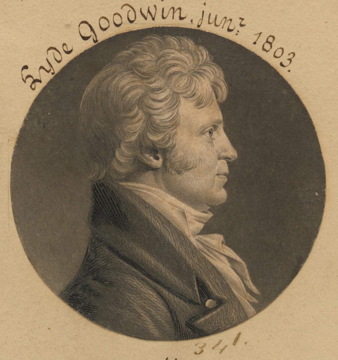 Nicholas Brice autorstwa Charles Balthazar Julien Févret de Saint-Mémin