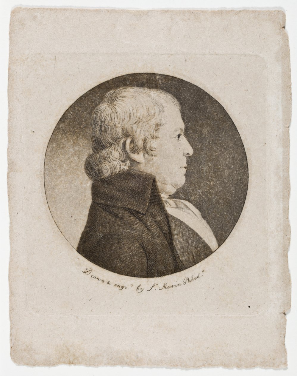 Paul Revere autorstwa Charles Balthazar Julien Févret de Saint Mémin