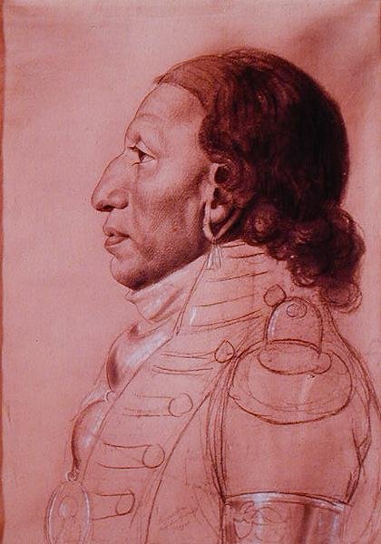 Payouska, szef Wielkich Osagów autorstwa Charles Balthazar Julien Févret de Saint Mémin