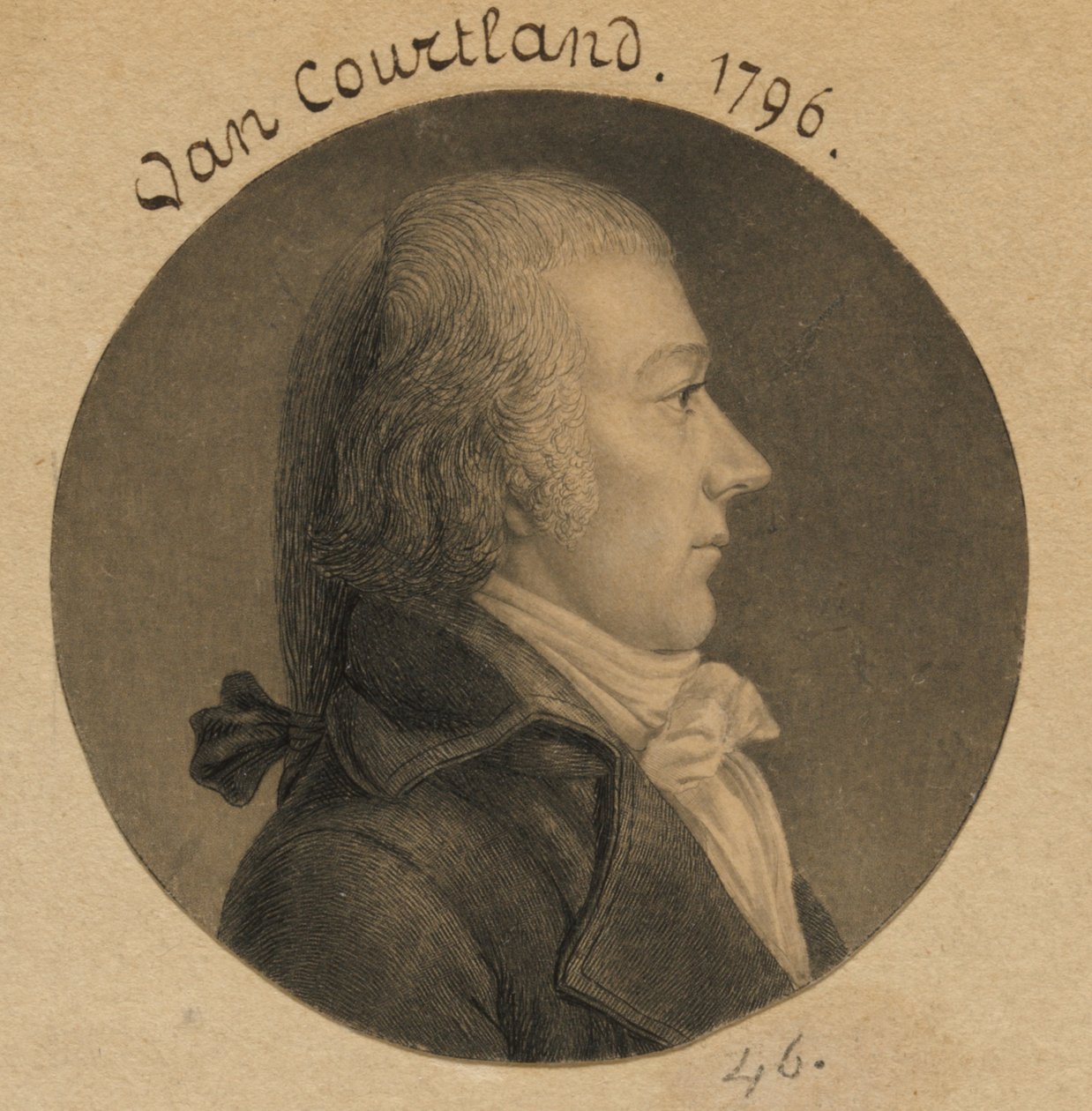 Pierre Van Cortlandt autorstwa Charles Balthazar Julien Févret de Saint-Mémin