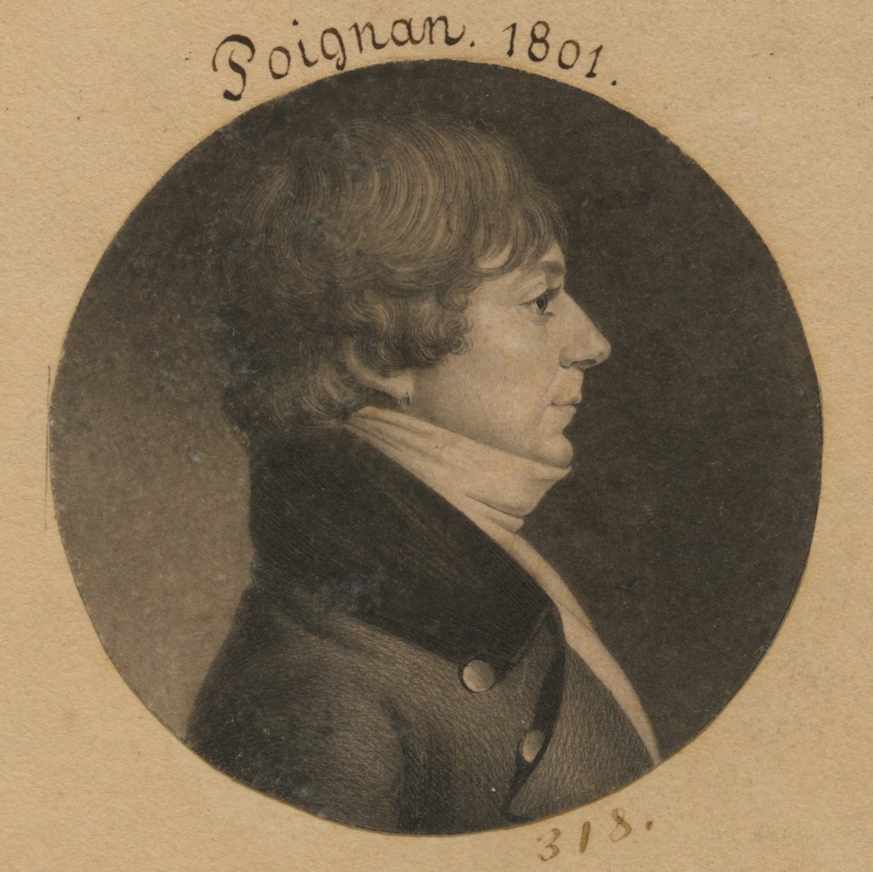 Poignan autorstwa Charles Balthazar Julien Févret de Saint-Mémin