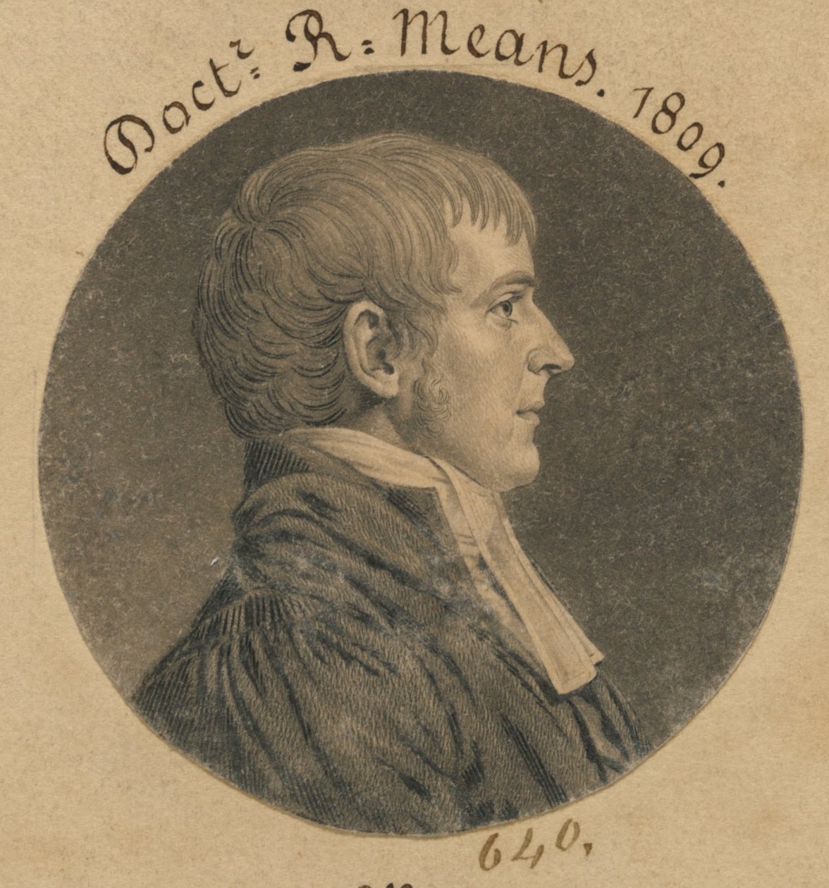 Robert Means autorstwa Charles Balthazar Julien Févret de Saint-Mémin