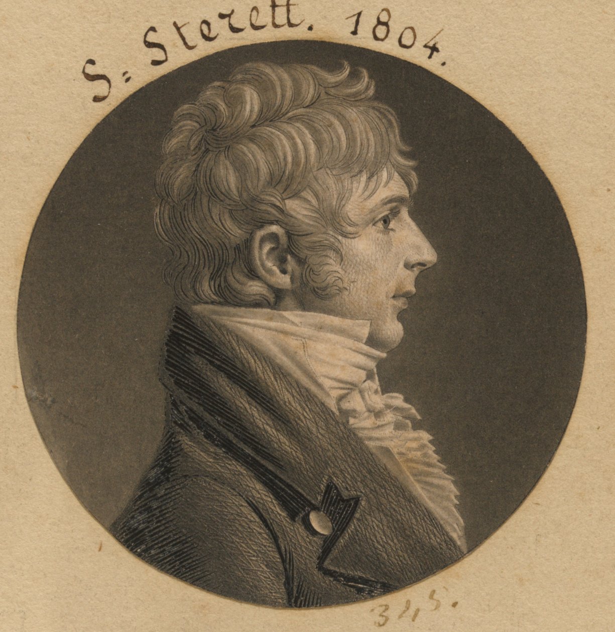 S. Sterett autorstwa Charles Balthazar Julien Févret de Saint-Mémin