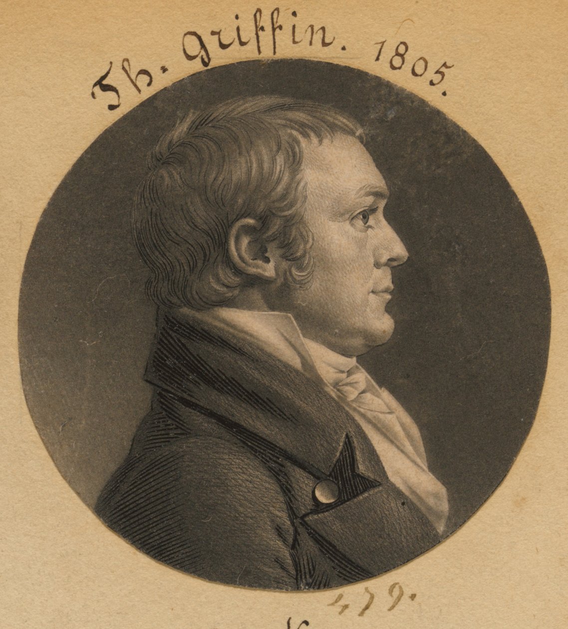 Thomas Griffin autorstwa Charles Balthazar Julien Févret de Saint-Mémin