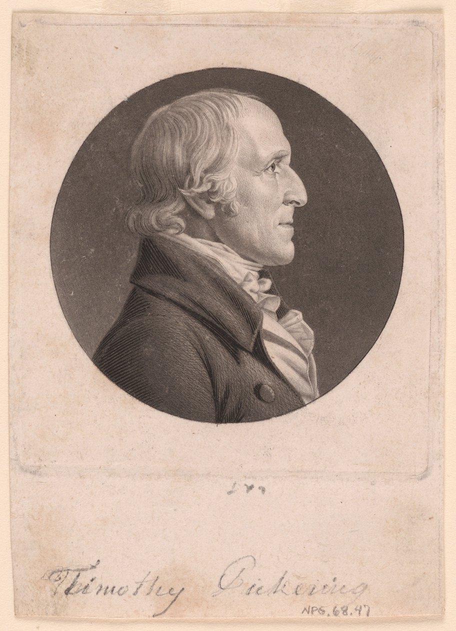Timothy Pickering autorstwa Charles Balthazar Julien Févret de Saint-Mémin