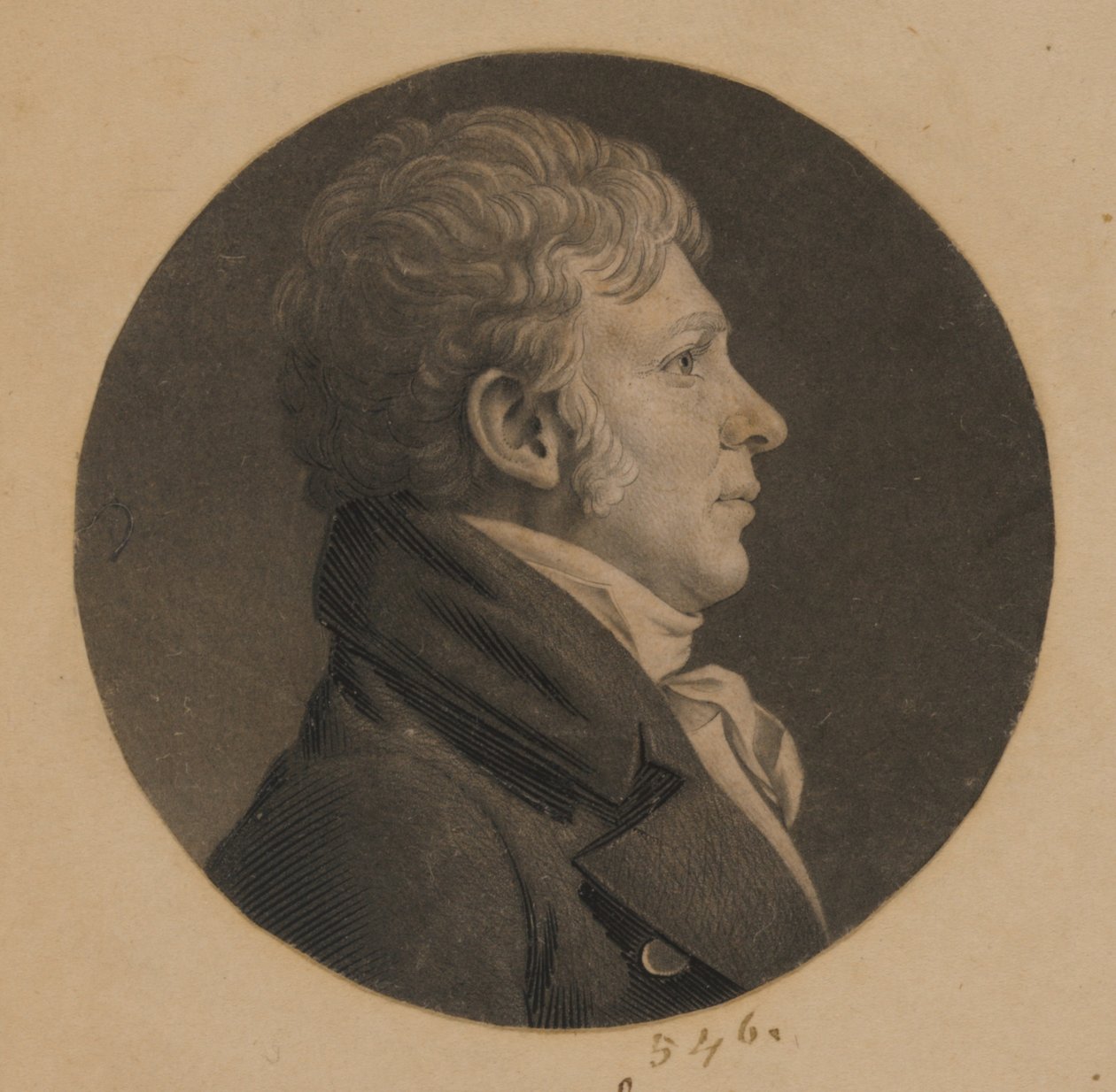 Nieznany mężczyzna autorstwa Charles Balthazar Julien Févret de Saint-Mémin