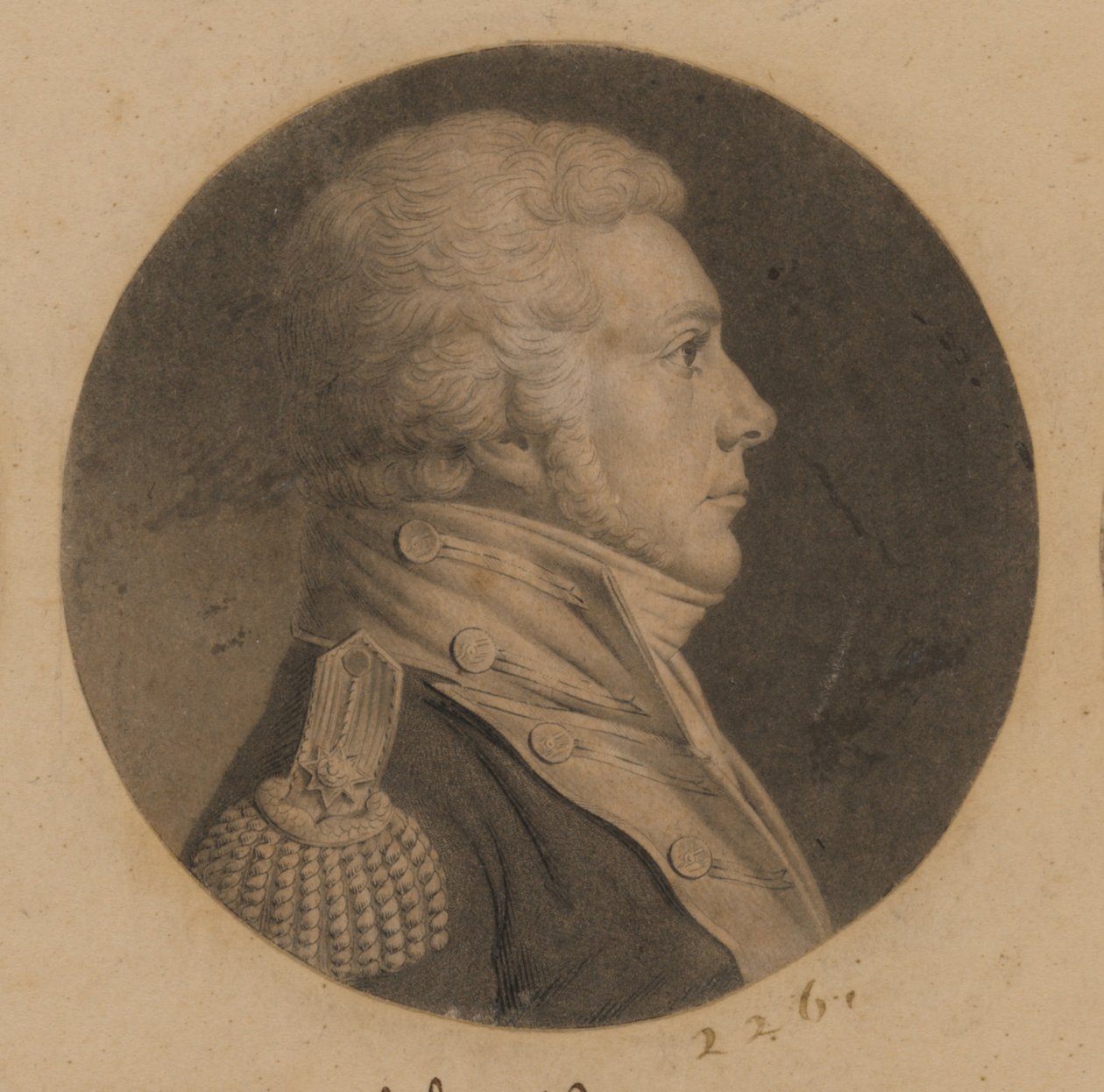 Niezidentyfikowany mężczyzna autorstwa Charles Balthazar Julien Févret de Saint-Mémin