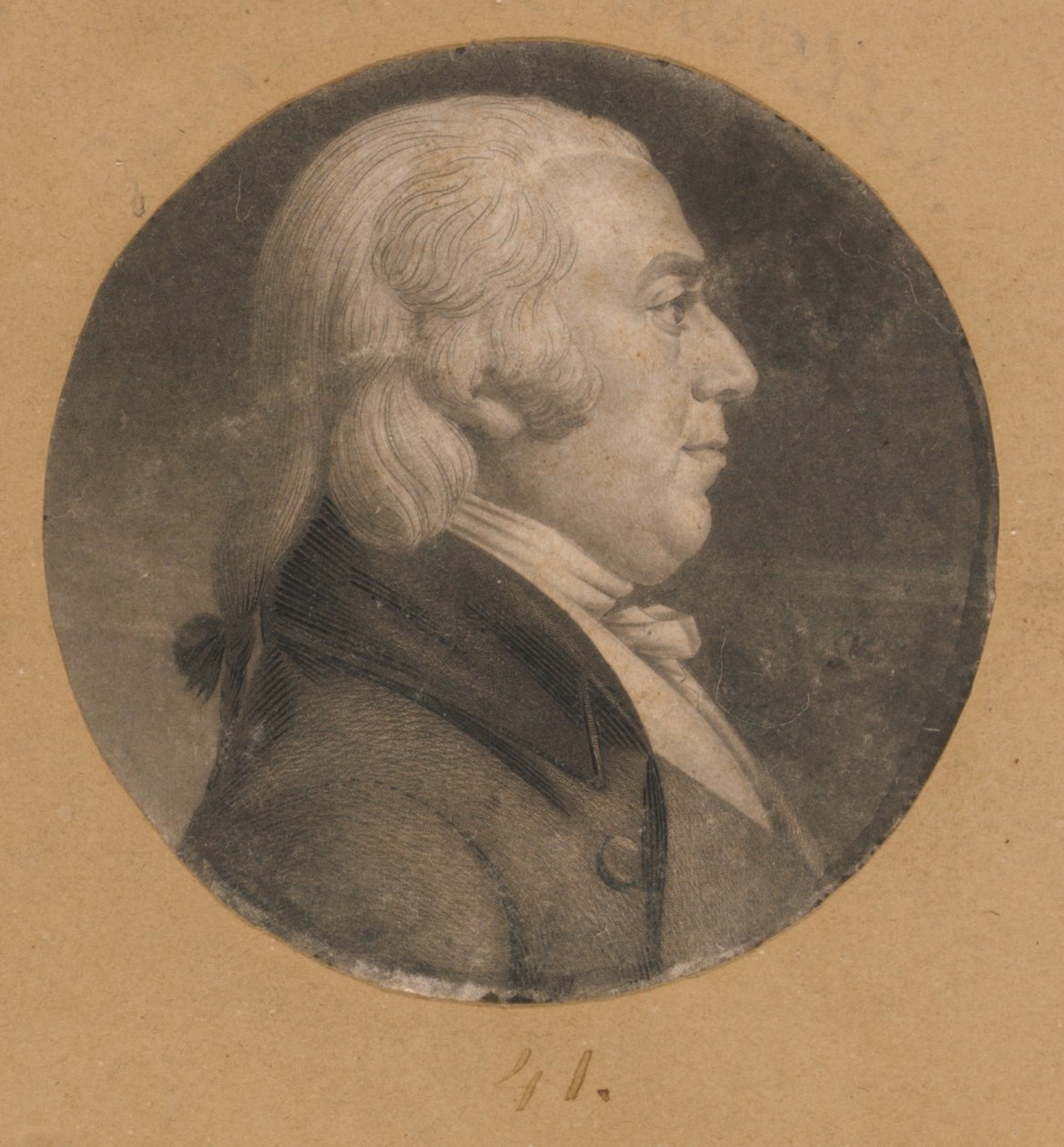 Unbekannter Mann autorstwa Charles Balthazar Julien Févret de Saint-Mémin