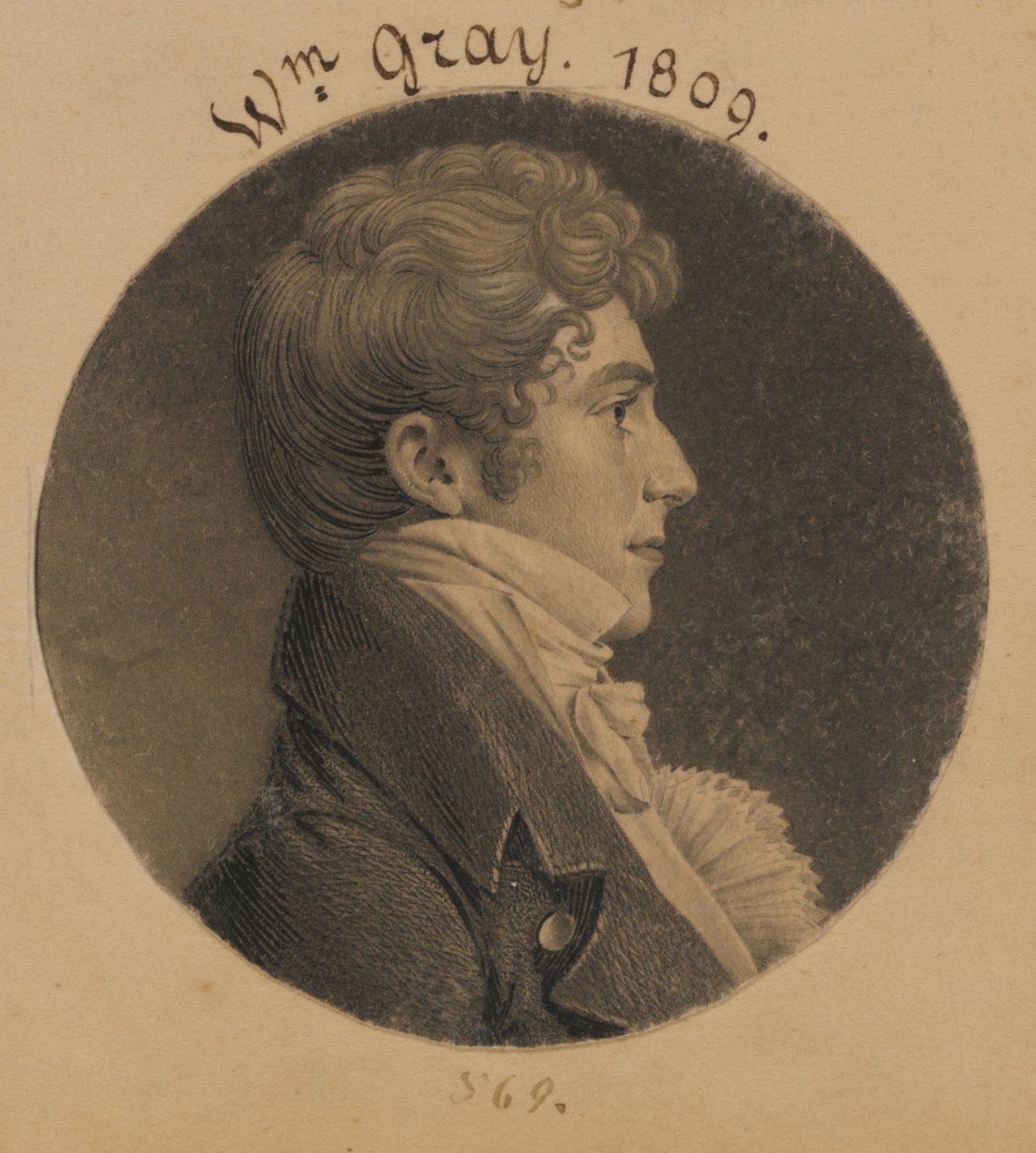 William Gray autorstwa Charles Balthazar Julien Févret de Saint-Mémin