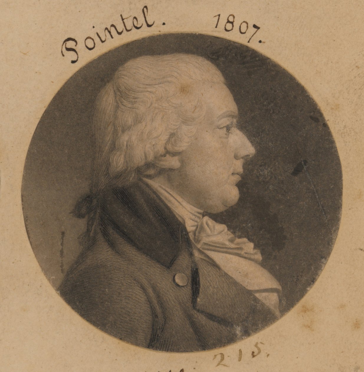 William Poyntell autorstwa Charles Balthazar Julien Févret de Saint-Mémin