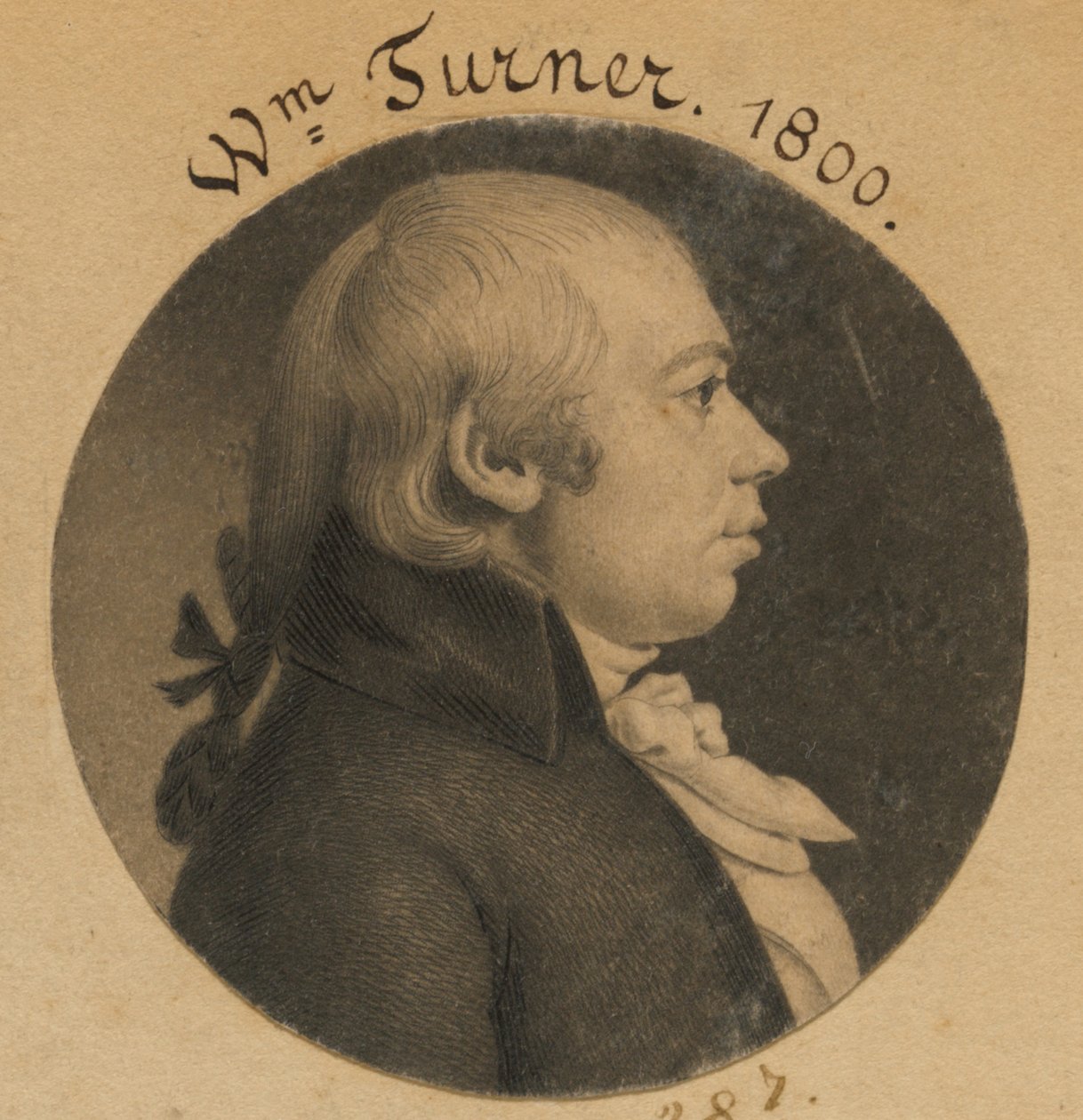 William Turner autorstwa Charles Balthazar Julien Févret de Saint-Mémin