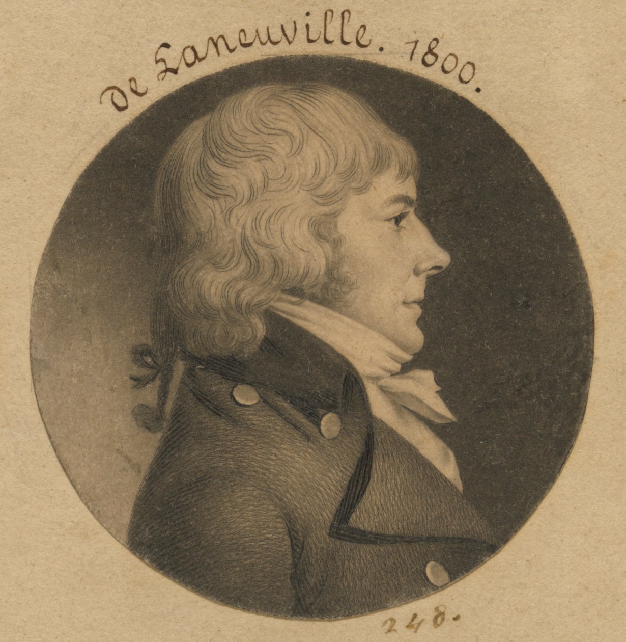 De Laneuville autorstwa Charles Balthazar Julien Févret de Saint-Mémin
