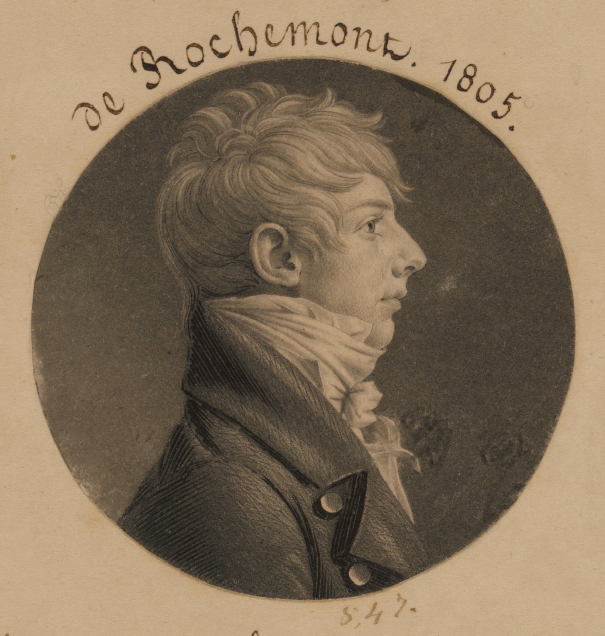 de Rochemont autorstwa Charles Balthazar Julien Févret de Saint-Mémin
