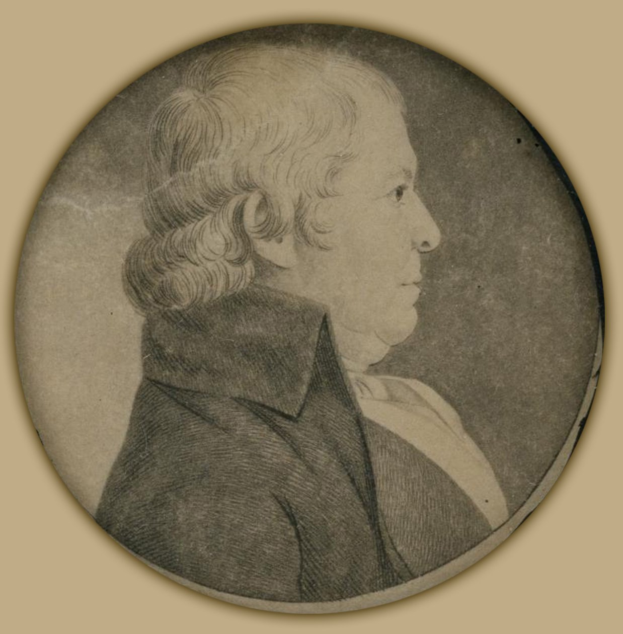 Portret Paula Revere, Jr autorstwa Charles Balthazar Julien Févret de Saint Mémin