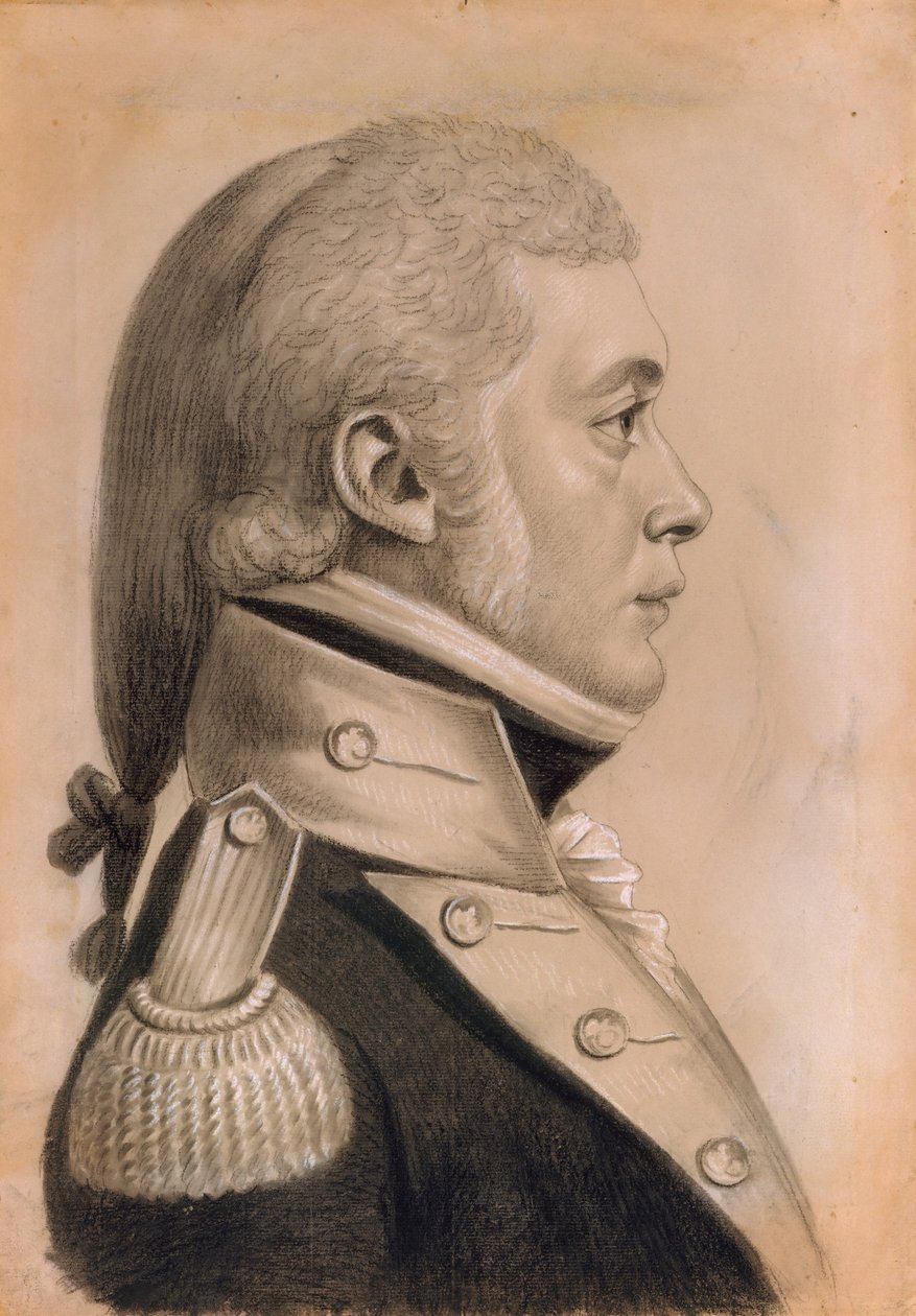 Dyer Sharp Wynkoop, 1800. autorstwa Charles Balthazar Julien Févret de Saint Mémin