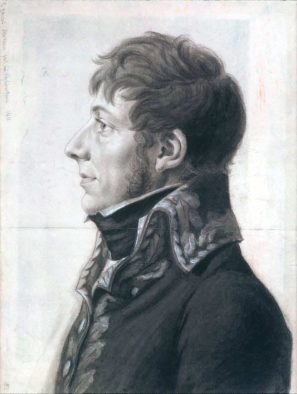 Jean-Victor Moreau, ca. 1806 lub 1811. autorstwa Charles Balthazar Julien Févret de Saint Mémin