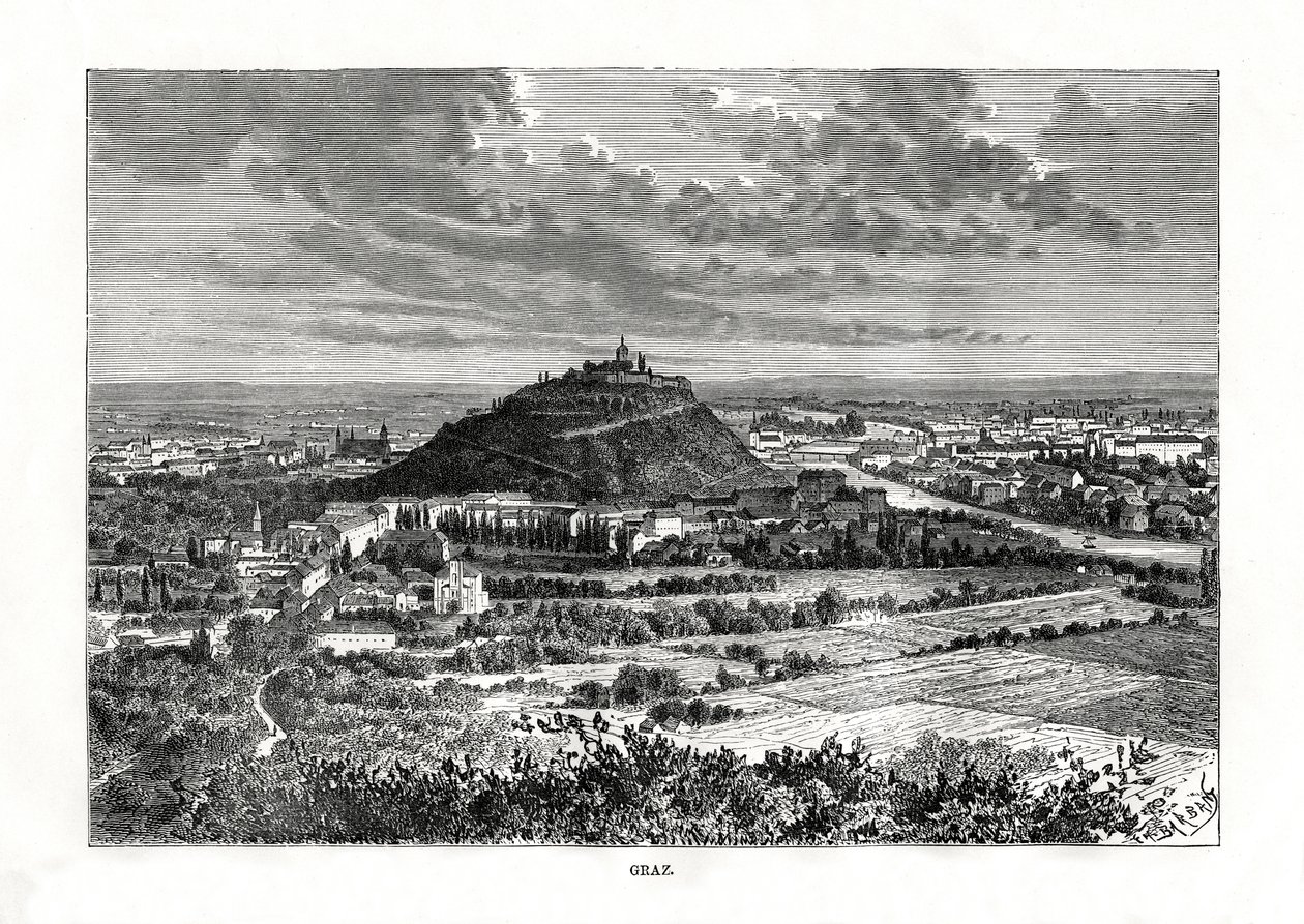Graz, Austria, 1879 autorstwa Charles Barbant