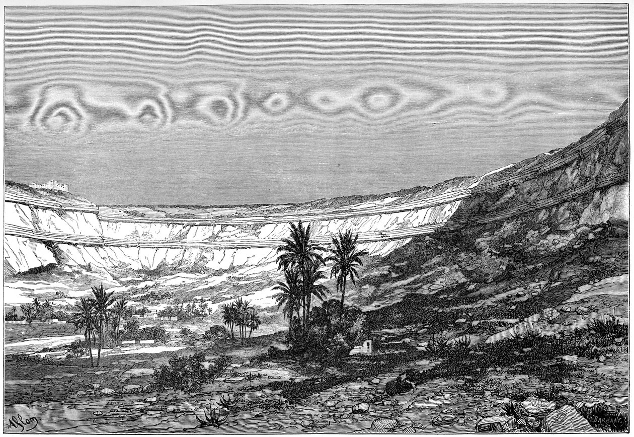 Cyrk Kasr-el-jebel, Syria, ok. 1890 r autorstwa Charles Barbant