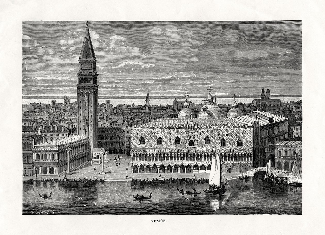 Wenecja, Włochy, 1879 autorstwa Charles Barbant