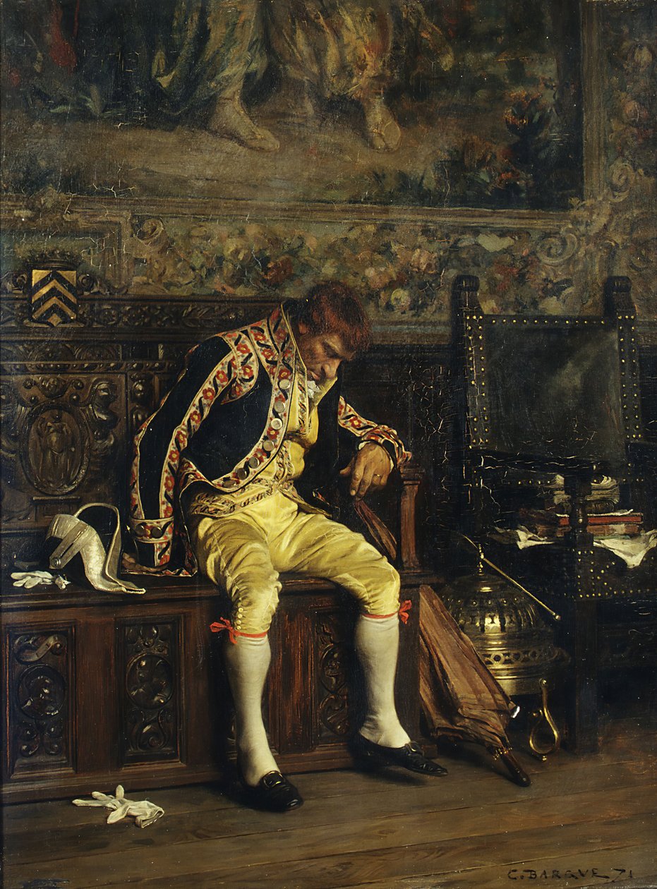 Śpiący lokaj, 1871. autorstwa Charles Bargue