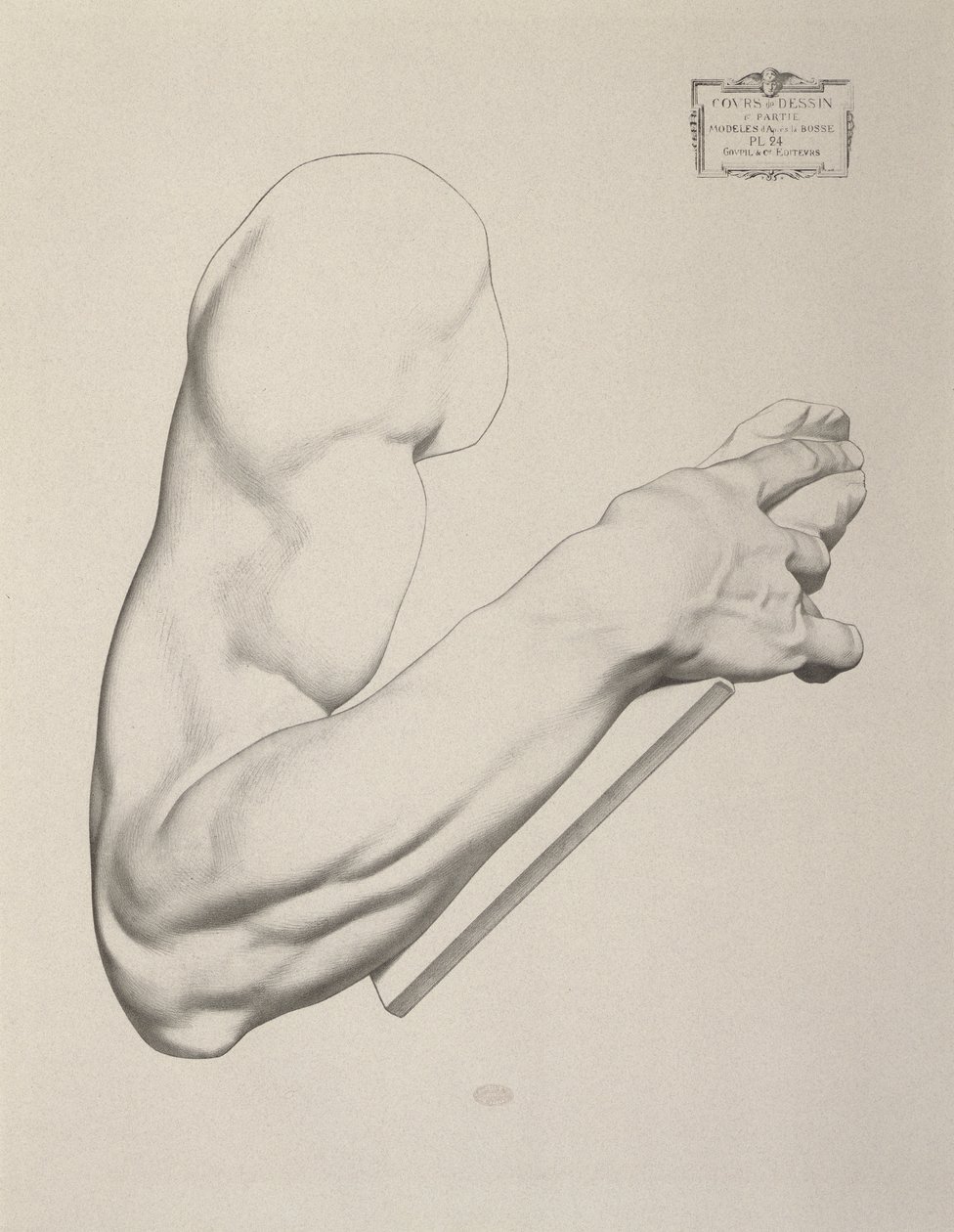 Odcisk na szarym papierze, 1868 autorstwa Charles Bargue