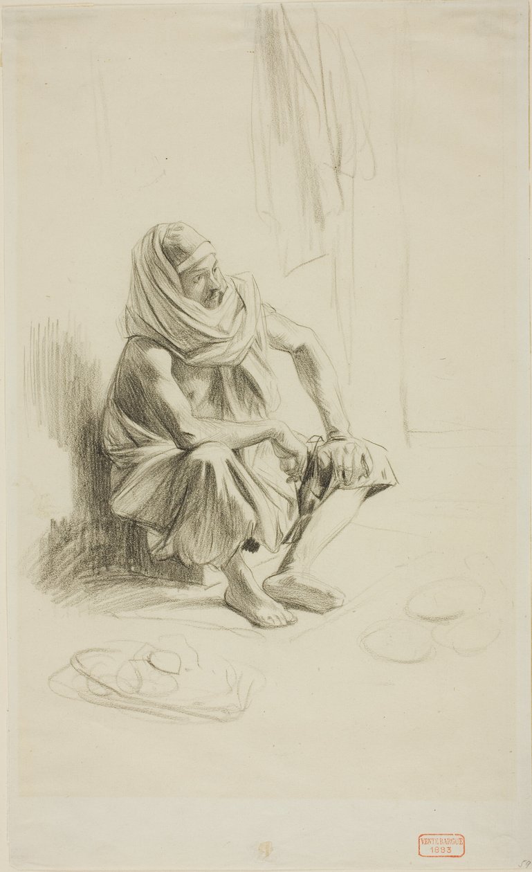 Siedzący Arab autorstwa Charles Bargue
