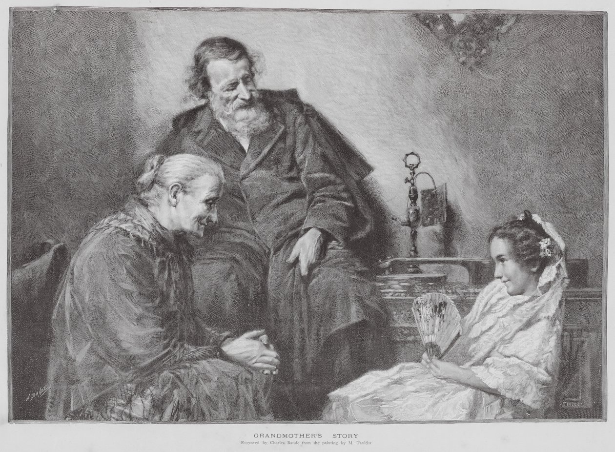 Historia babci (litografia) autorstwa Charles Baude