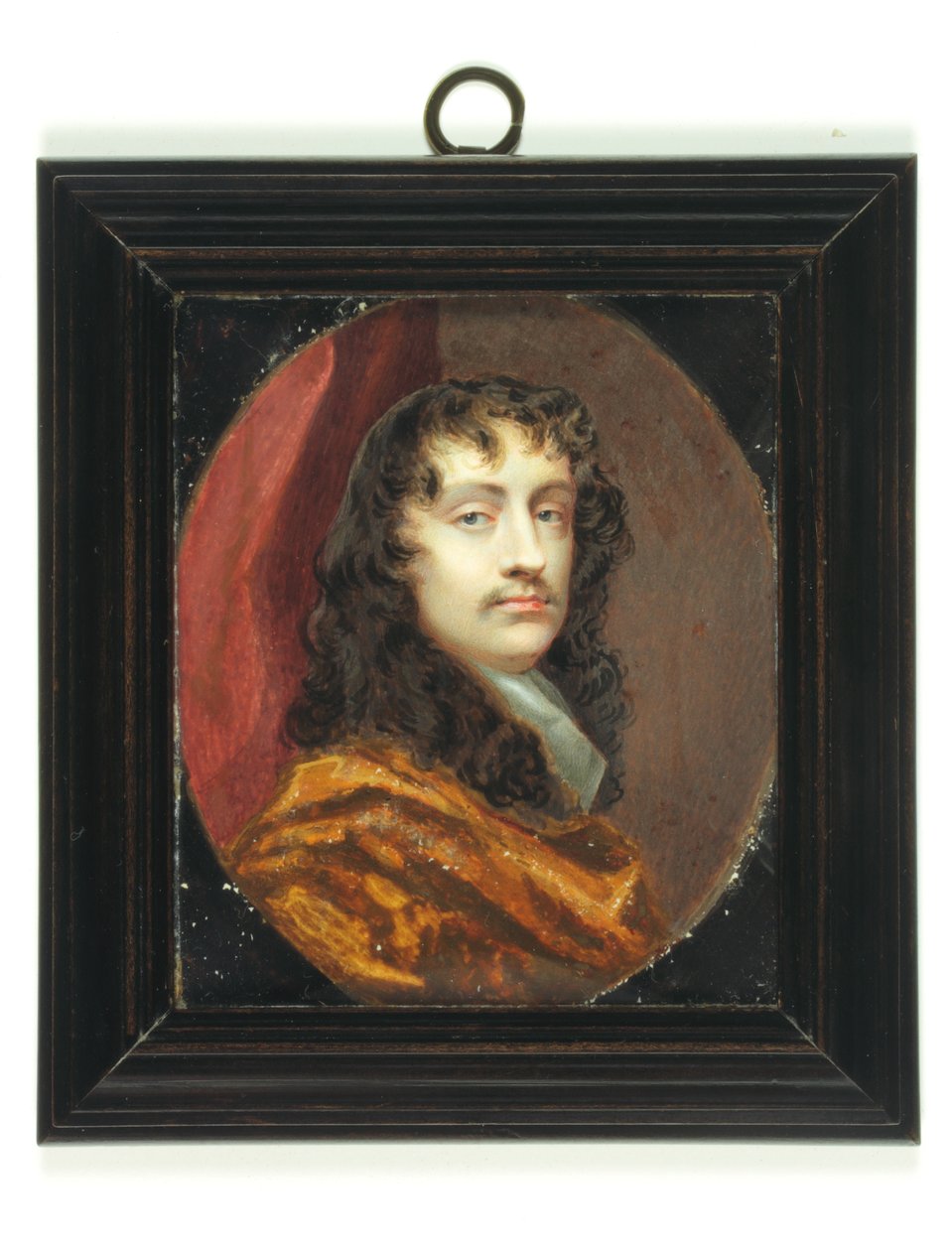 Sir Peter Lely (akwarela na kości słoniowej) autorstwa Charles Beale