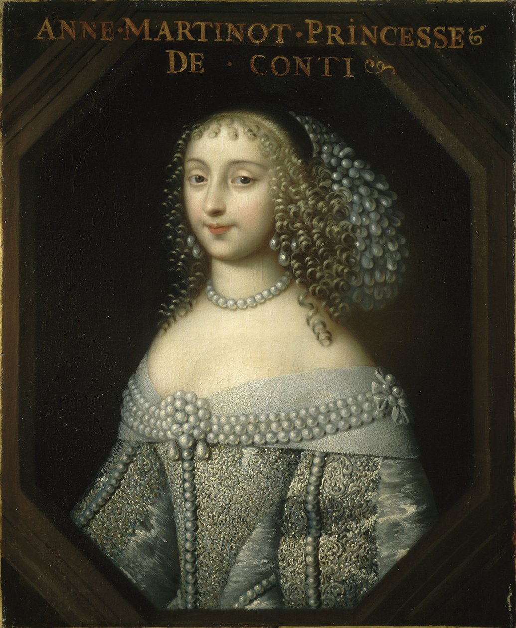 Anne Marie Martinozzi 1637-1672, księżna Conti, ok. 1665. autorstwa Charles Beaubrun