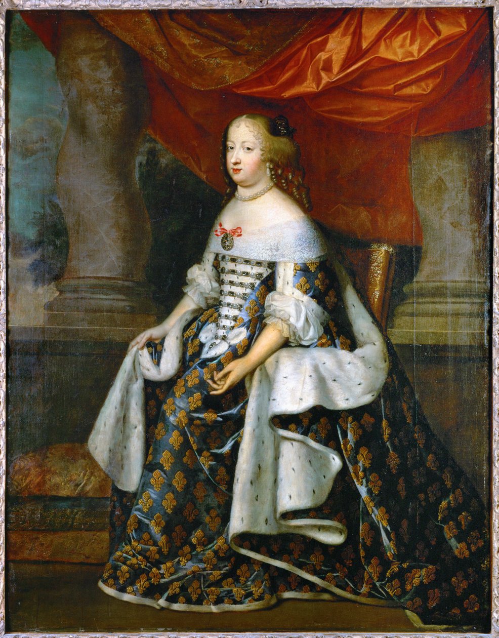 Maria Teresa Austriacka, królowa Francji, żona Ludwika XIV ... (obraz na płótnie) autorstwa Charles Beaubrun