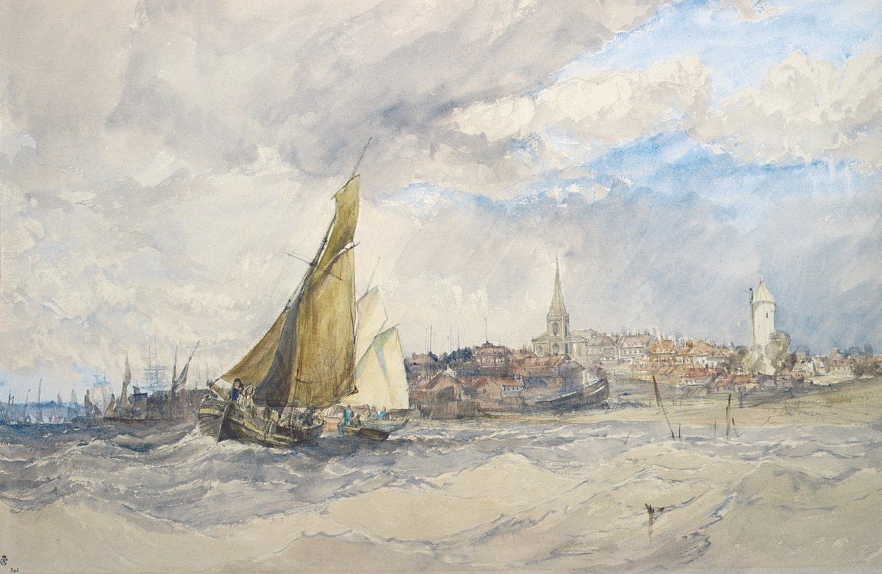 Harwich, od morza autorstwa Charles Bentley