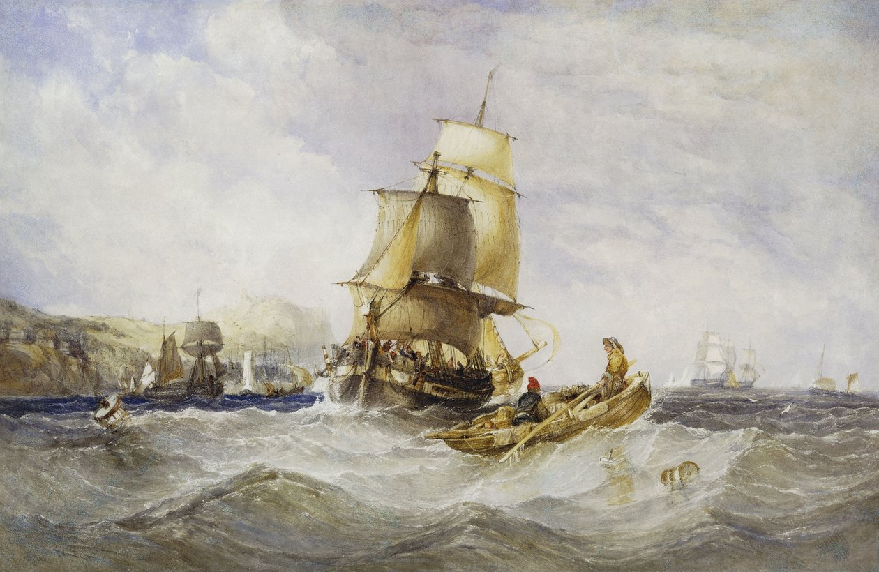 Wysyłka ze Scarborough, 1848 autorstwa Charles Bentley