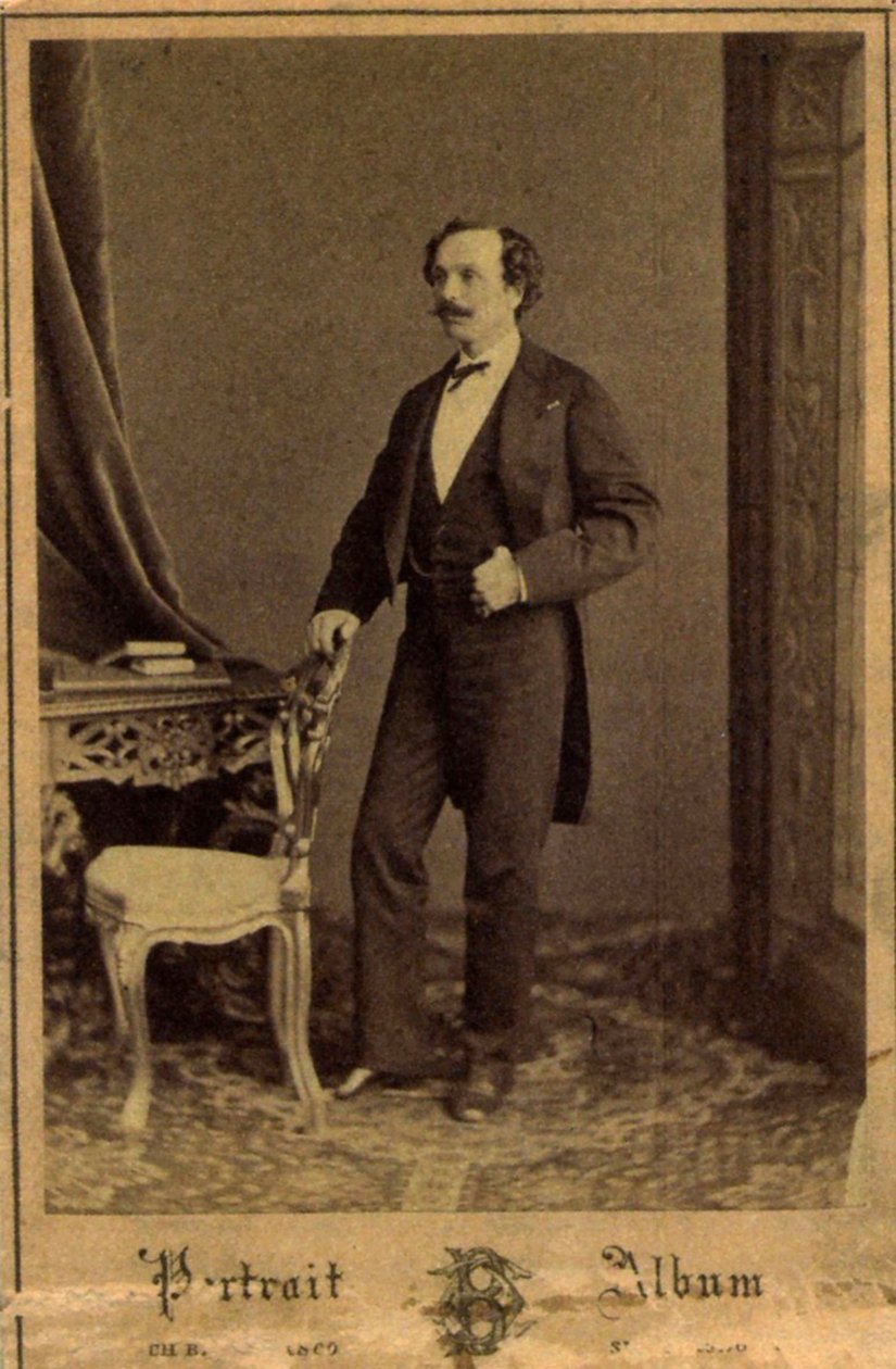 Marius Petipa, rosyjski tancerz baletowy i choreograf, ok. 1855 autorstwa Charles Bergamasco
