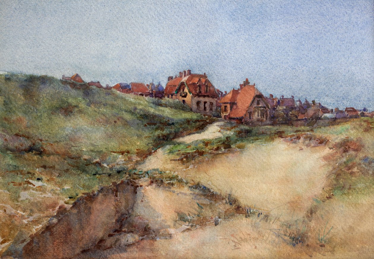 Wydmy w Le Touquet, c.1896 (akwarela) autorstwa Charles Bernier