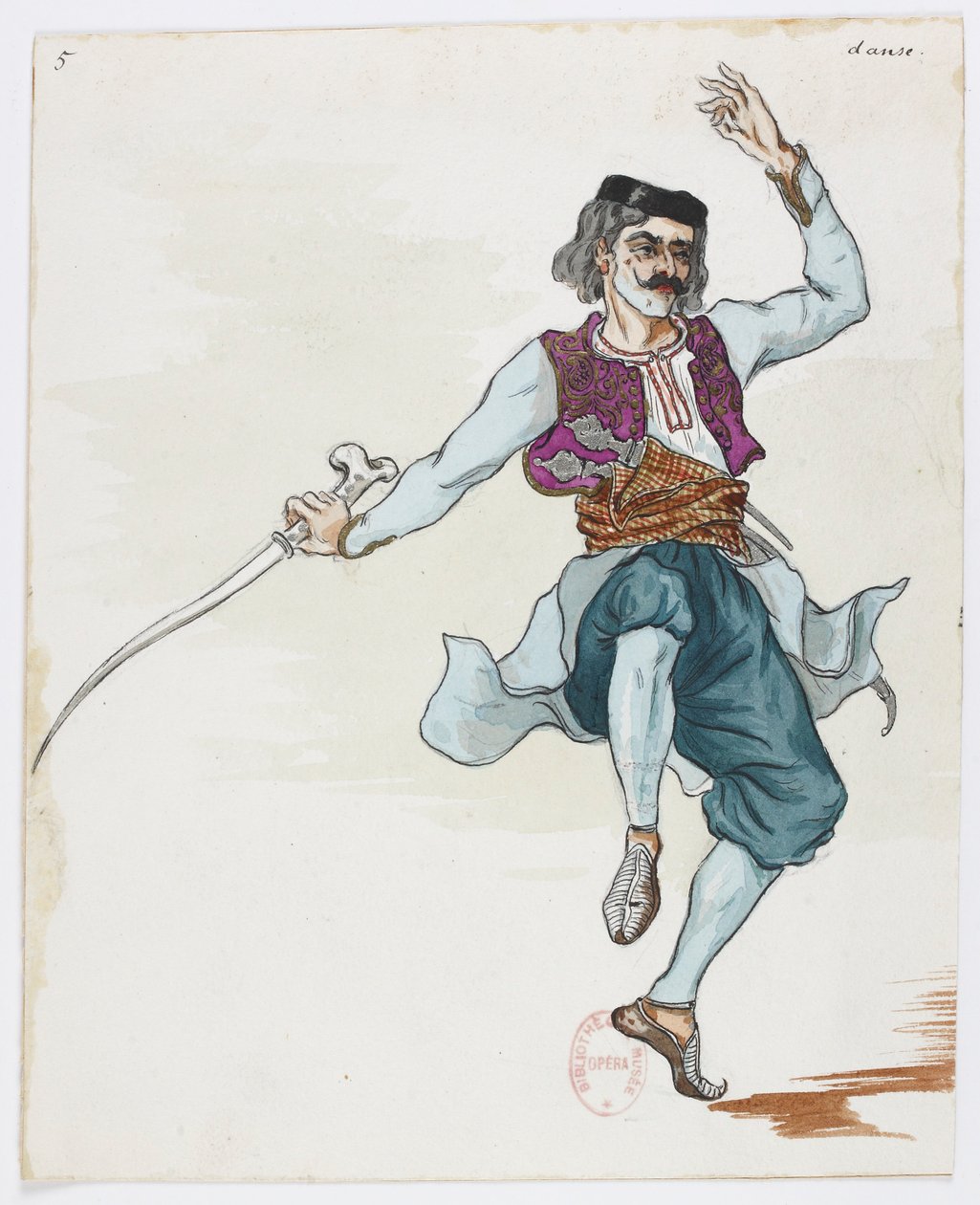 Holmès - Czarna góra - kostiumy zaprojektowane przez Charlesa Bianchiniego - 05. Taniec autorstwa Charles Bianchini