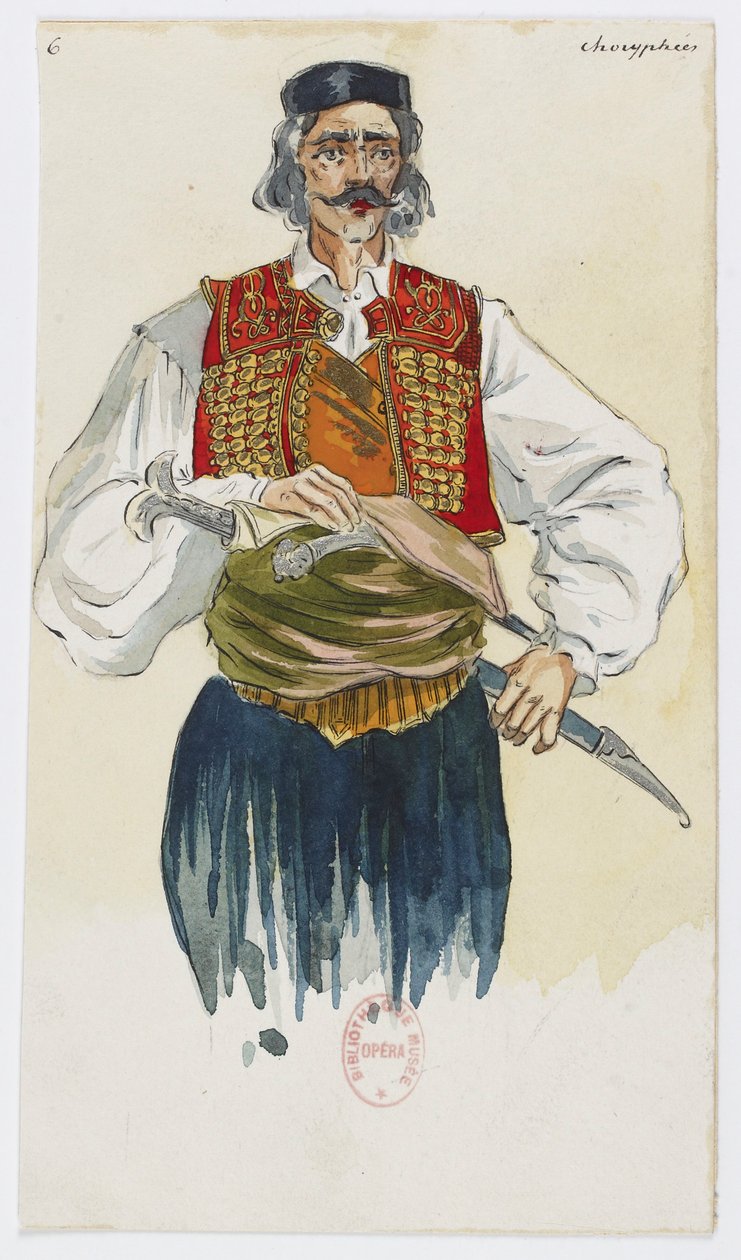 Holmès - Czarna góra - kostiumy autorstwa Charlesa Bianchiniego - 06. Choryphées autorstwa Charles Bianchini