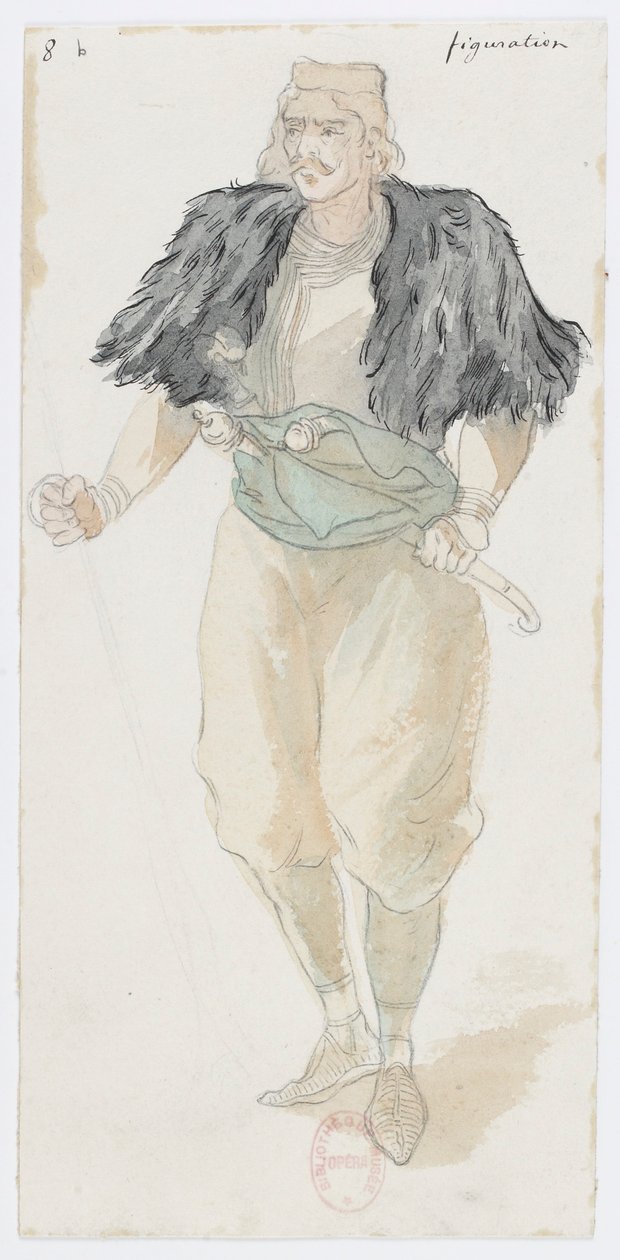 Holmès - Czarna góra - kostiumy zaprojektowane przez Charlesa Bianchiniego - 08b. Figuracja autorstwa Charles Bianchini