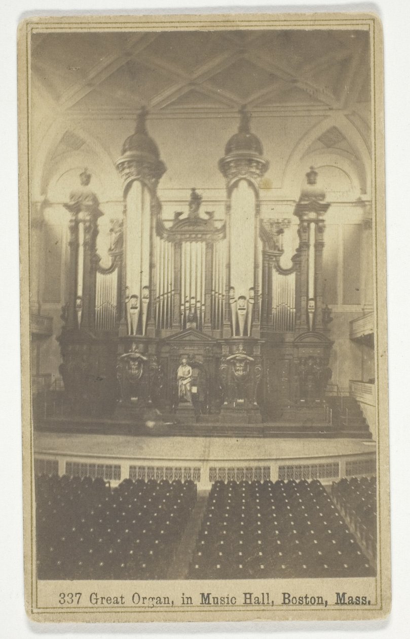 337 Wielkie Organy w Music Hall, Boston, Mass autorstwa Charles Bierstadt