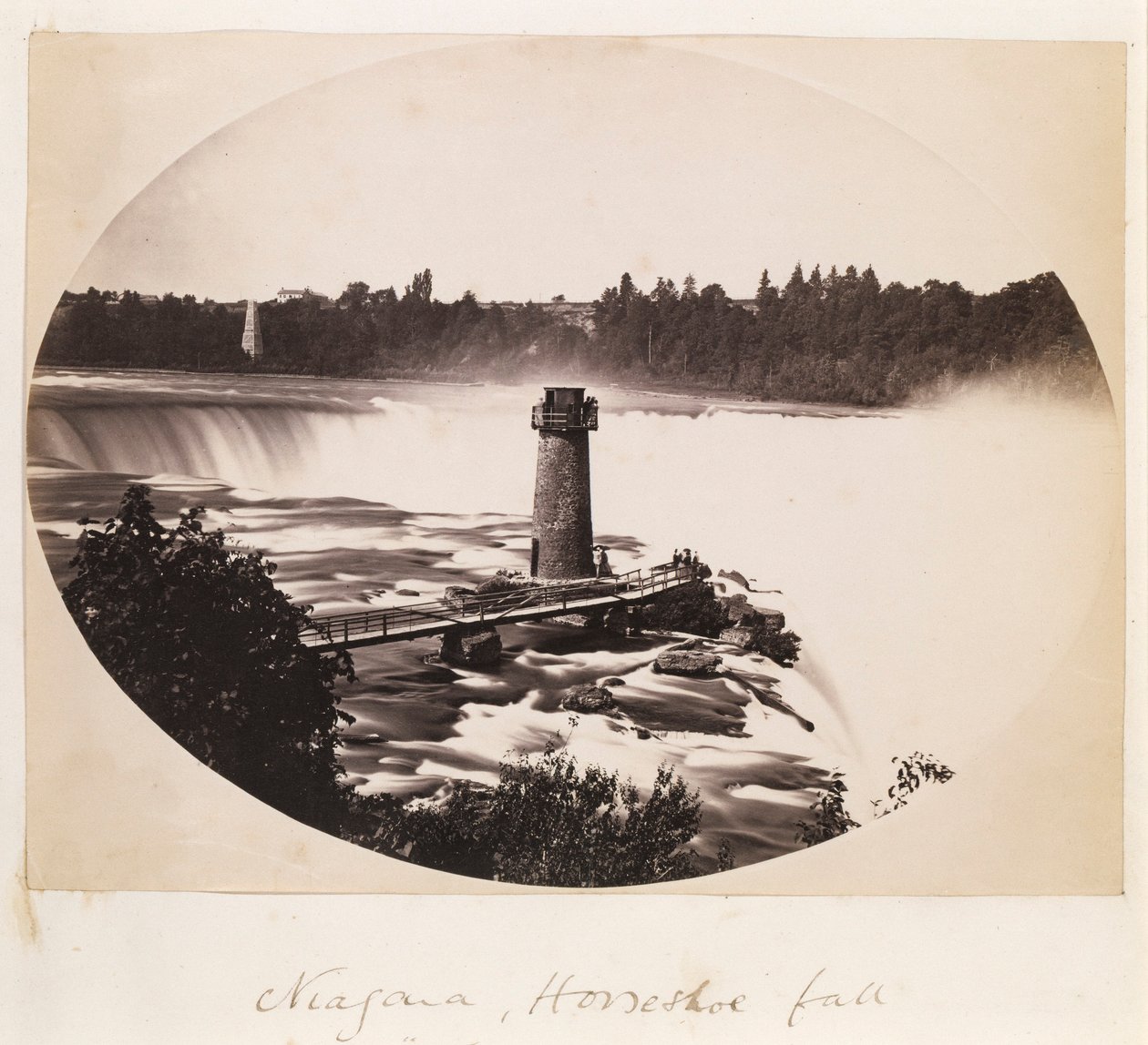 Niagara, wodospad Podkowa i Terrapin Tower autorstwa Charles Bierstadt