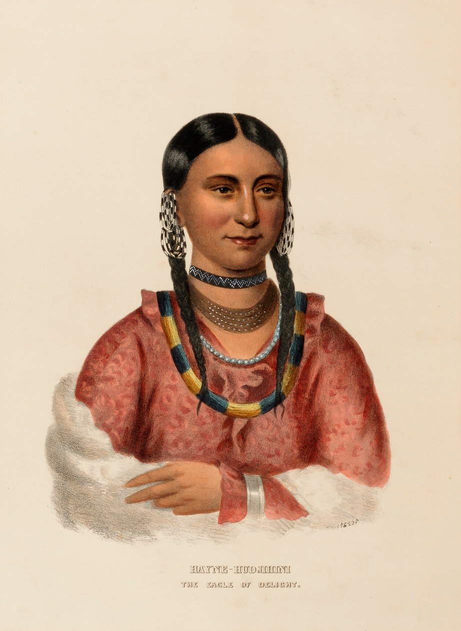 HAYNE-HUDJIHINI. ORZEŁ Rozkoszy, z Historii plemion indiańskich Ameryki Północnej autorstwa Charles Bird King