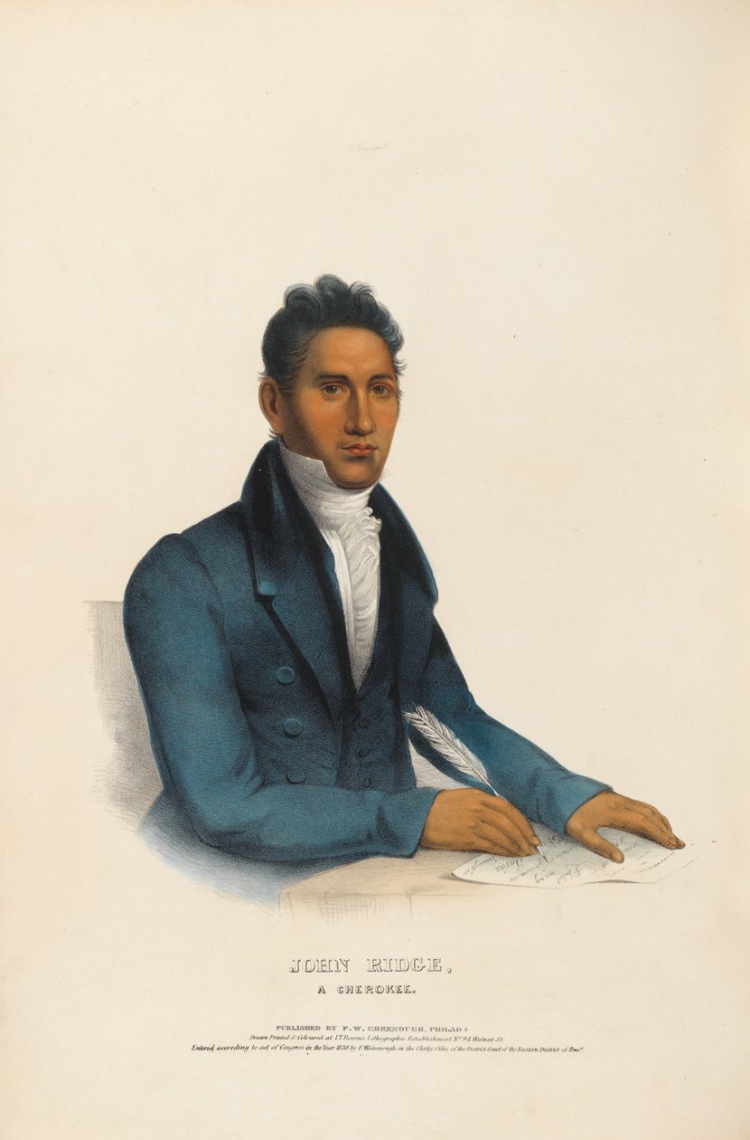 John Ridge - Czirokez autorstwa Charles Bird King