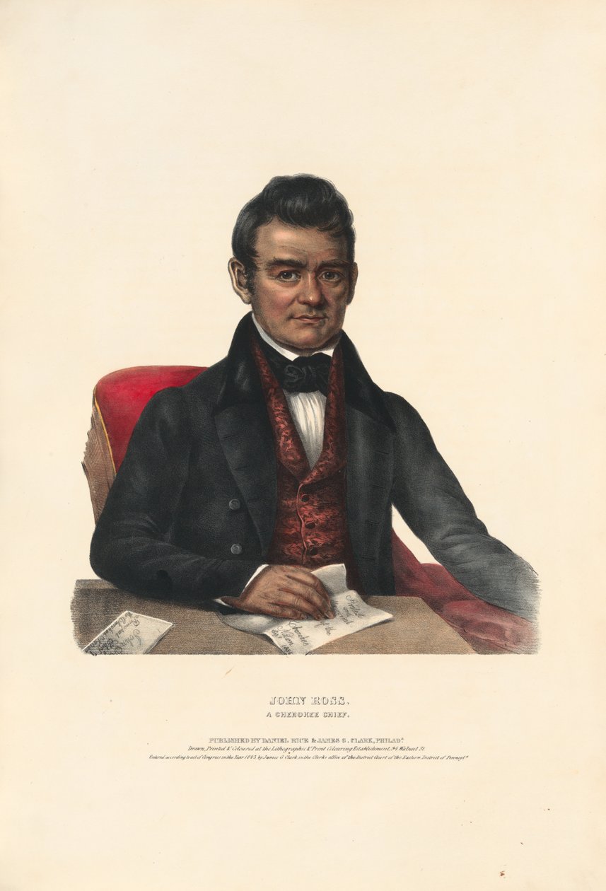 John Ross – wódz plemienia Cherokee autorstwa Charles Bird King