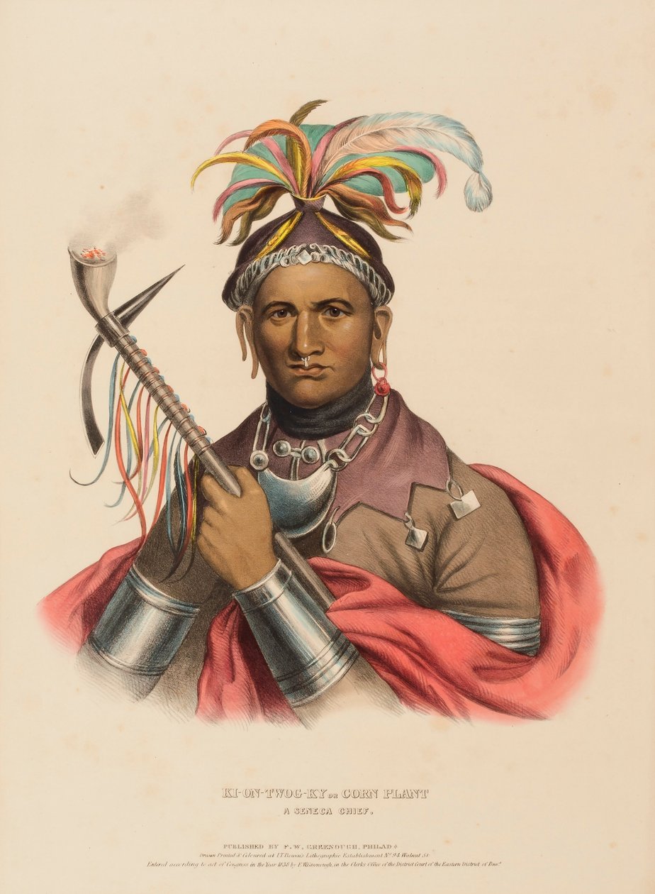 KI-ON-TWOG-KY., z Historii plemion indiańskich Ameryki Północnej autorstwa Charles Bird King