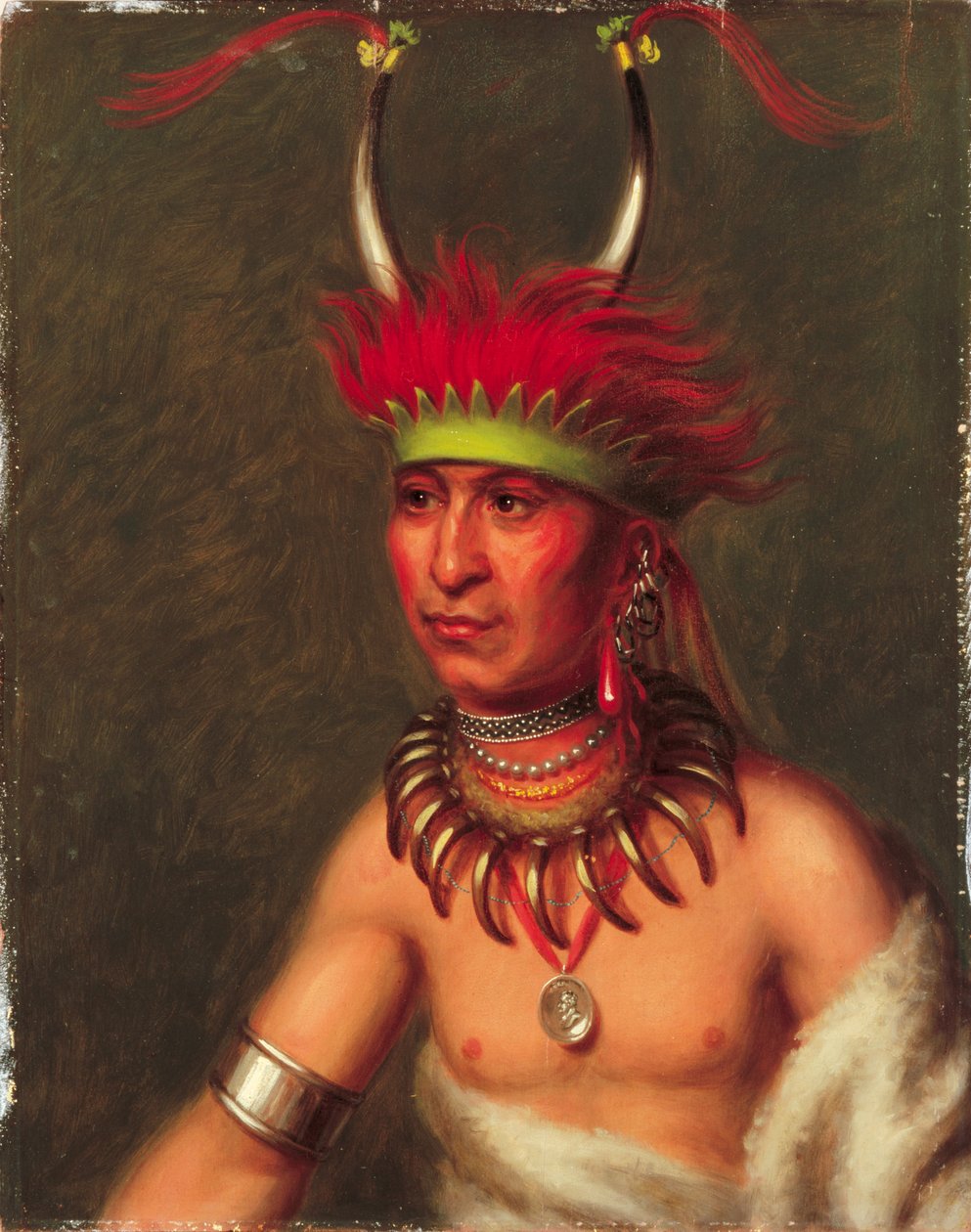 Monchousia (White Plume), Kansa autorstwa Charles Bird King