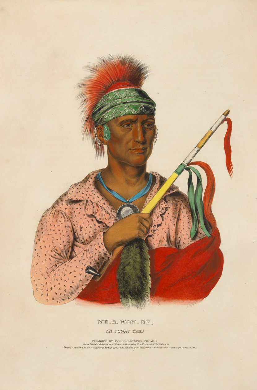 Ne-o-mon-ne - wódz Ioway autorstwa Charles Bird King
