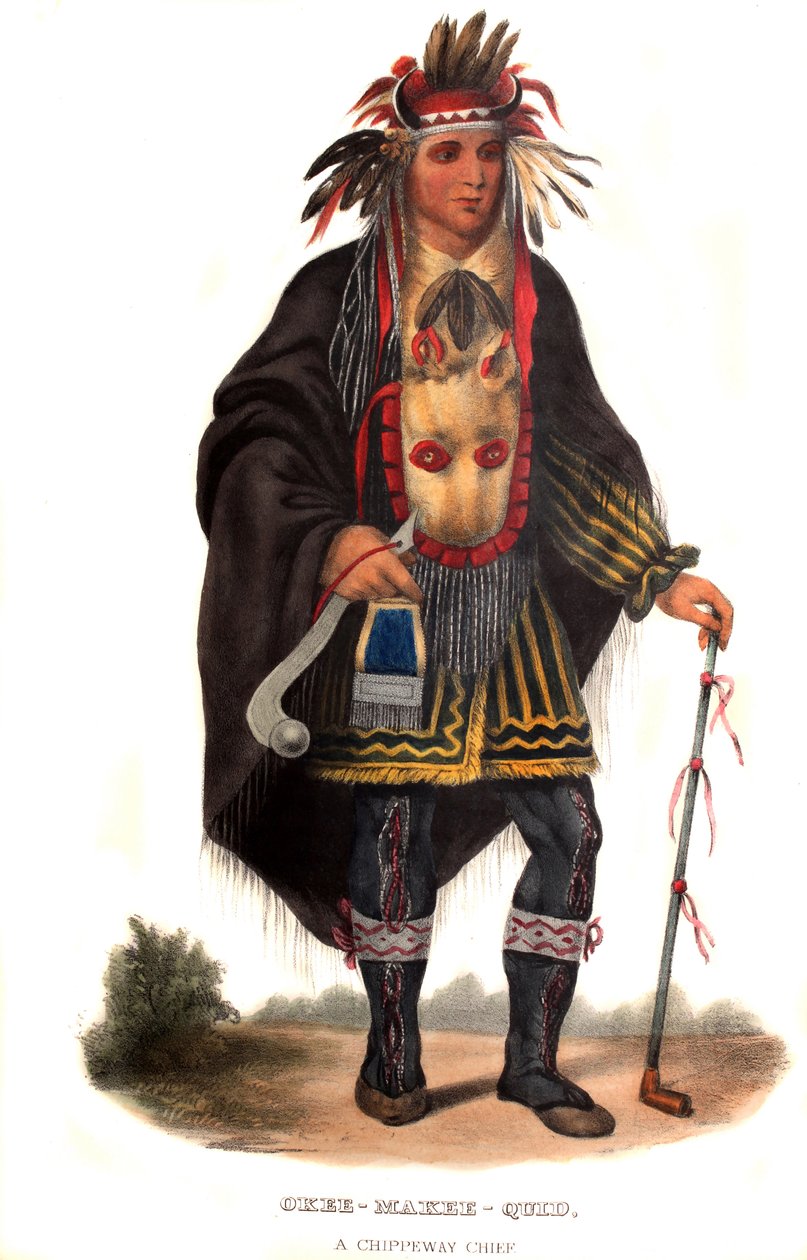 Okeemakeequid, szef Chippeway autorstwa Charles Bird King
